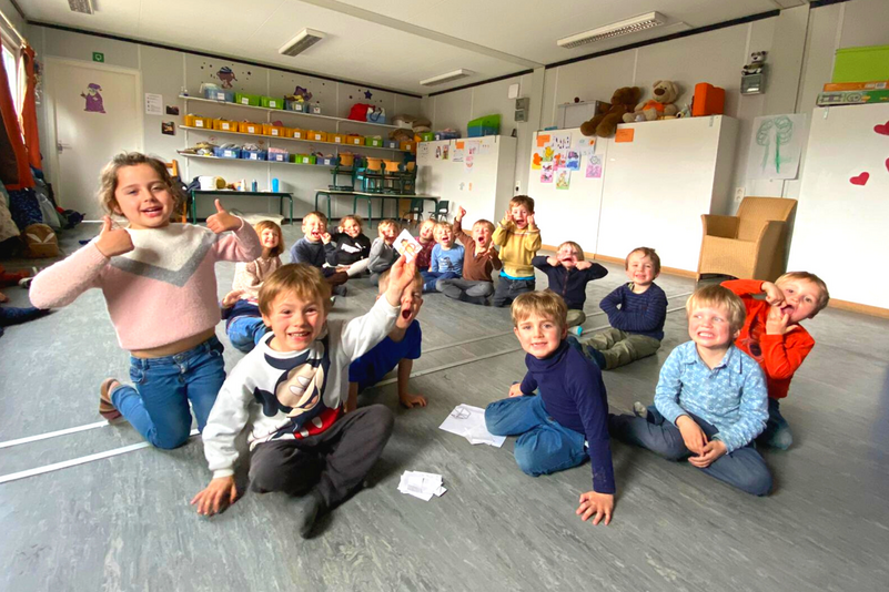 kinderen op kamp